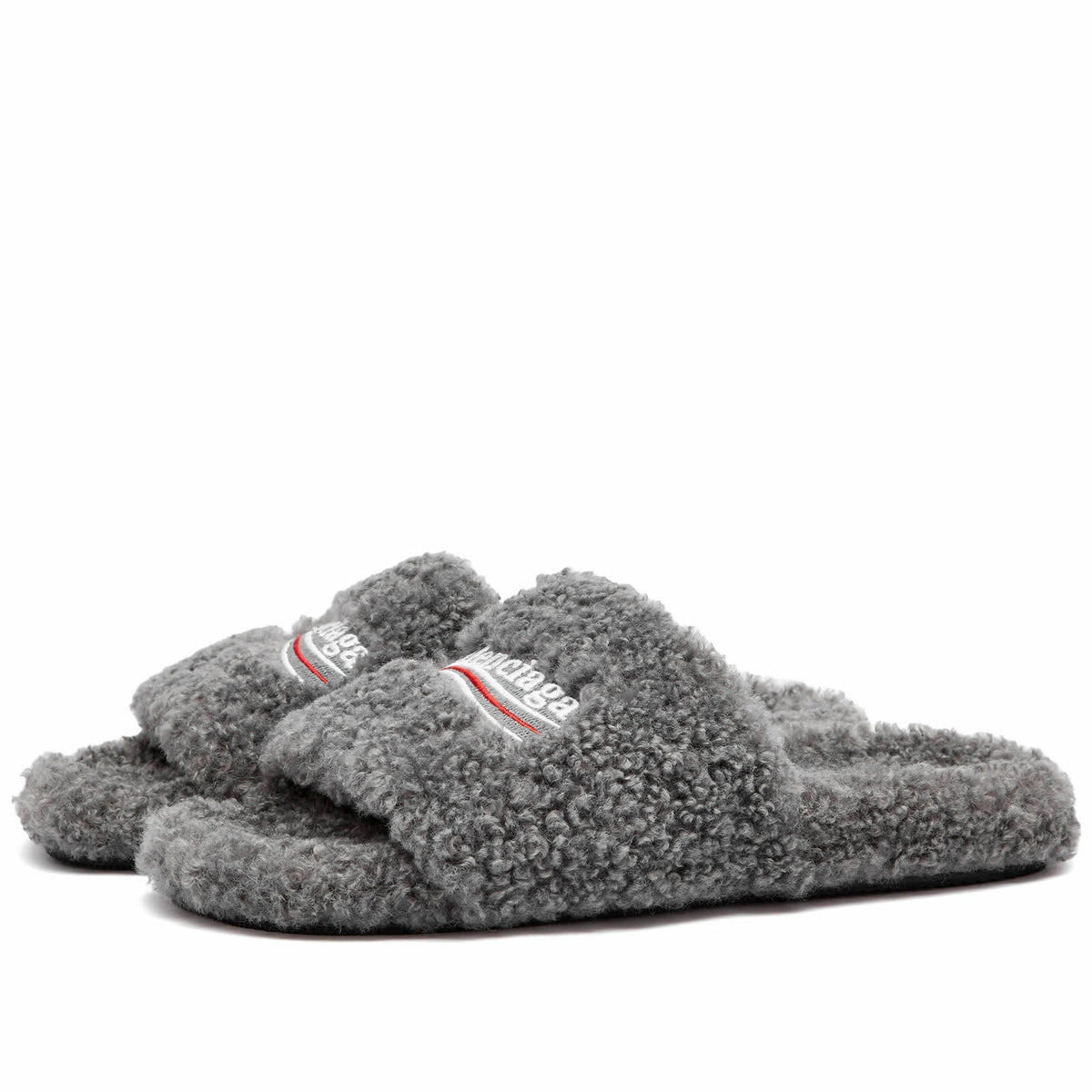 Balenciaga Fur Slides